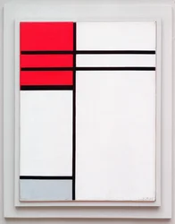 Komposition (A) in Rot und Weiß, 1936